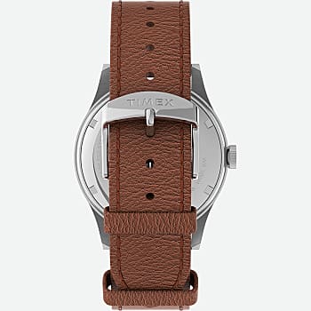 Timex Waterbury Traditional Day-Date 39mm Leather Strap Watch-
