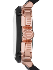 Diesel BAMF DZ7346 Men's Watch Leather Band Stainless Steel Rose Gold Case