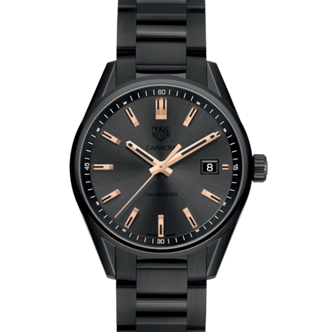 Tag Heuer Carrera Black PVD Black Dial 39 mm Watch WAR1113.BA0602