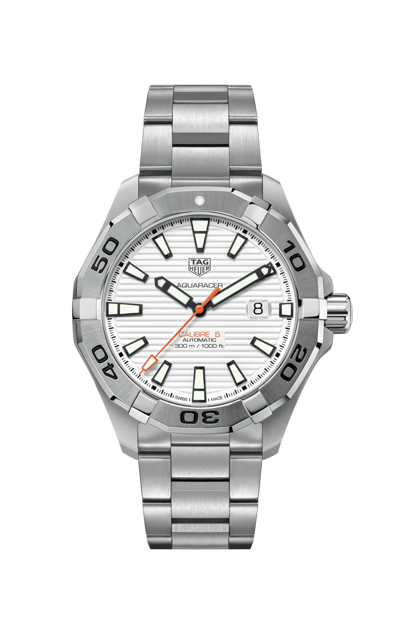 Tag Heuer Men s Aquaracer Automatic White Face WAY2013.BA0927
