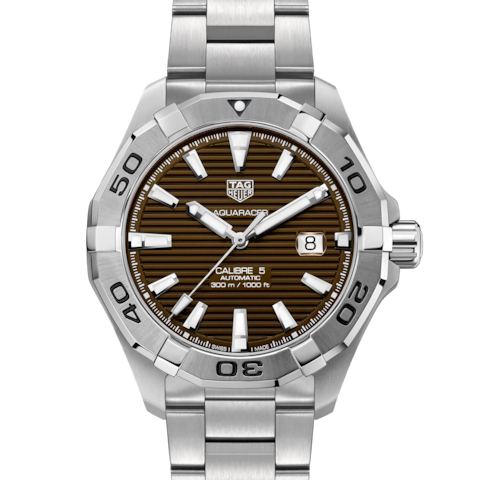 TAG HEUER Aquaracer Automatic Brown Dial Men's Watch WAY2018.BA0927