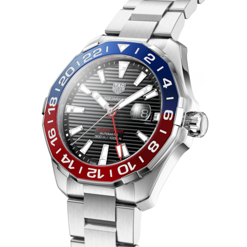 TAG HEUER Aquaracer Automatic Pepsi Bezel Men's Watch - WAY201F.BA0927