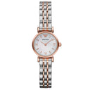 Emporio Armani Ladies’ Watch AR1689 – Rose Gold & Stainless Steel, Mother-of-Pearl Dial, Quartz, 22mm, 3 ATM