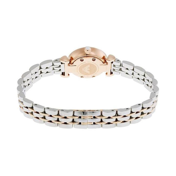Emporio Armani Ladies’ Watch AR1689 – Rose Gold & Stainless Steel, Mother-of-Pearl Dial, Quartz, 22mm, 3 ATM