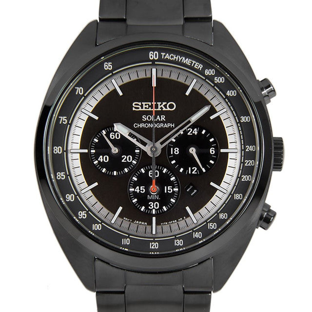 SEIKO Solar Chronograph Black Dial Men's Watch-SSC623P1