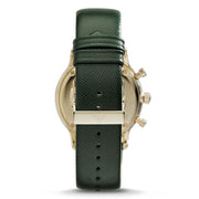 Emporio Armani Chronograph Green  Leather Men's Watch -AR1722