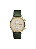 Emporio Armani Chronograph Green  Leather Men's Watch -AR1722