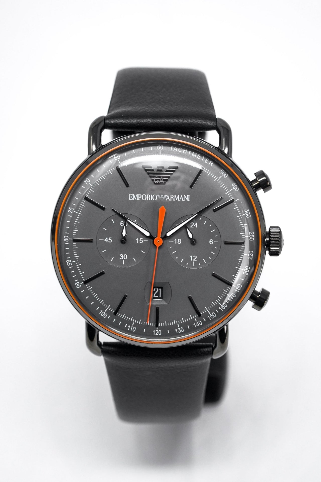 Emporio Armani Men's Aviator Chronograph Watch Black AR11168