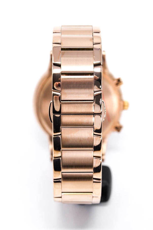 Emporio Armani AR2452 Analog Quartz Watch - 45mm Gold Case, 10mm Thickness