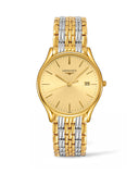 Longines Lyre Quartz 38.5mm Two-Tone Champagne Unisex - L48592327