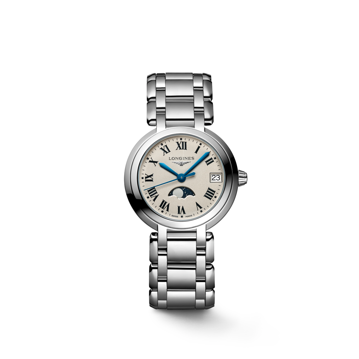 Longines Prima Luna Quartz White Dial Ladies Watch