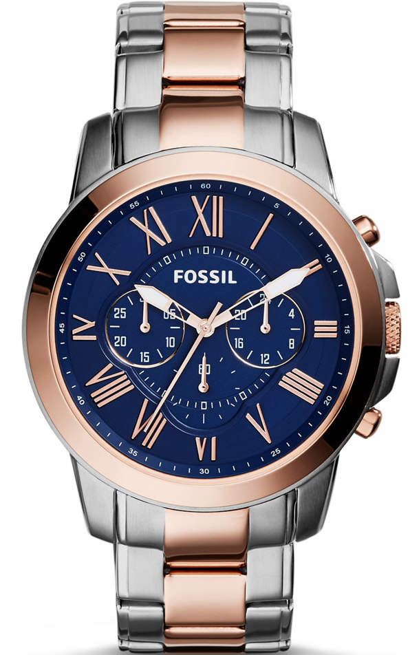 Fossil Grant Men's Two-Tone  Chronograph Stainless Steel FS5024