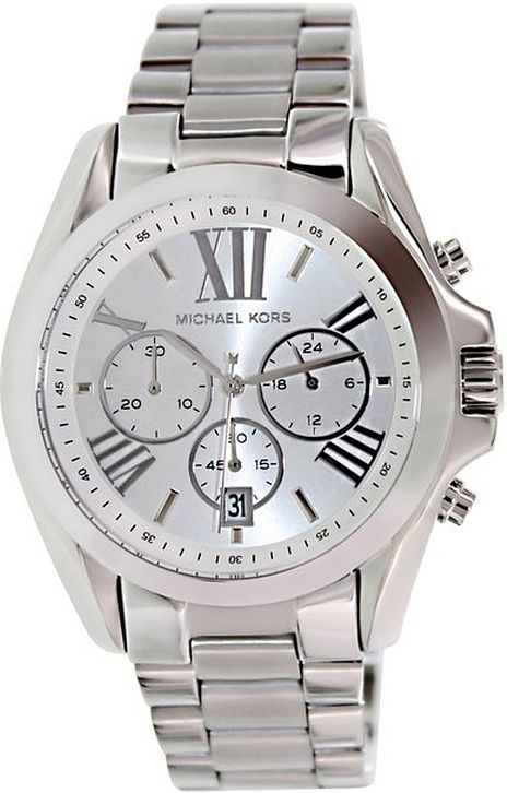 Michael Kors Bradshaw Chronograph Silver-tone Ladies Watch MK5535