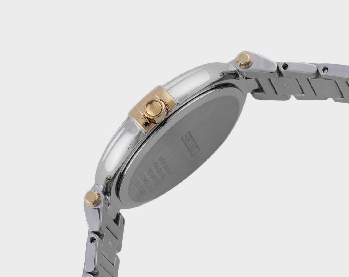 Seiko Silver Dial Diamond Accents Ladies Watch SRZ516P1 – Japanese Made 32mm Quartz Watch, Stainless Steel, Scratch-Resistant Crystal, Elegant Design