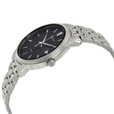 Seiko Neo Classic Men's Diamond Black Dial Watch SUR261P1 – Japanese Made 41mm Quartz Watch, Stainless Steel, Hardlex Crystal, 100M Water Resistance