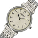Seiko Classic Quartz Ladies Watch SFQ801P1 – Japanese Made, Champagne Dial, Stainless Steel, Hardlex Crystal, 50M Water Resistance