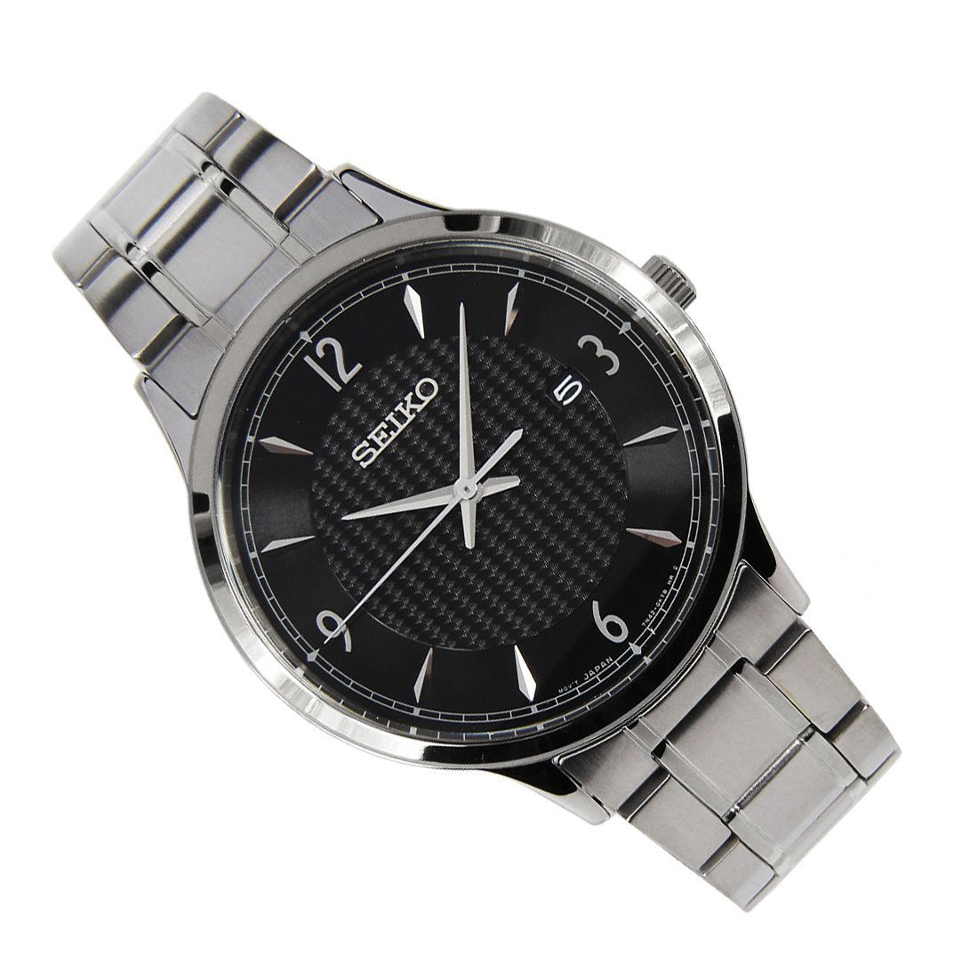 Seiko Classic Black Dial Stainless Steel Men's Watch -SGEH81P1
