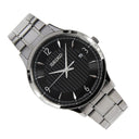 Seiko Classic Men's Quartz Watch SGEH81P1 – Japanese Made, Black Dial, Stainless Steel, Hardlex Crystal, 100M Water Resistant