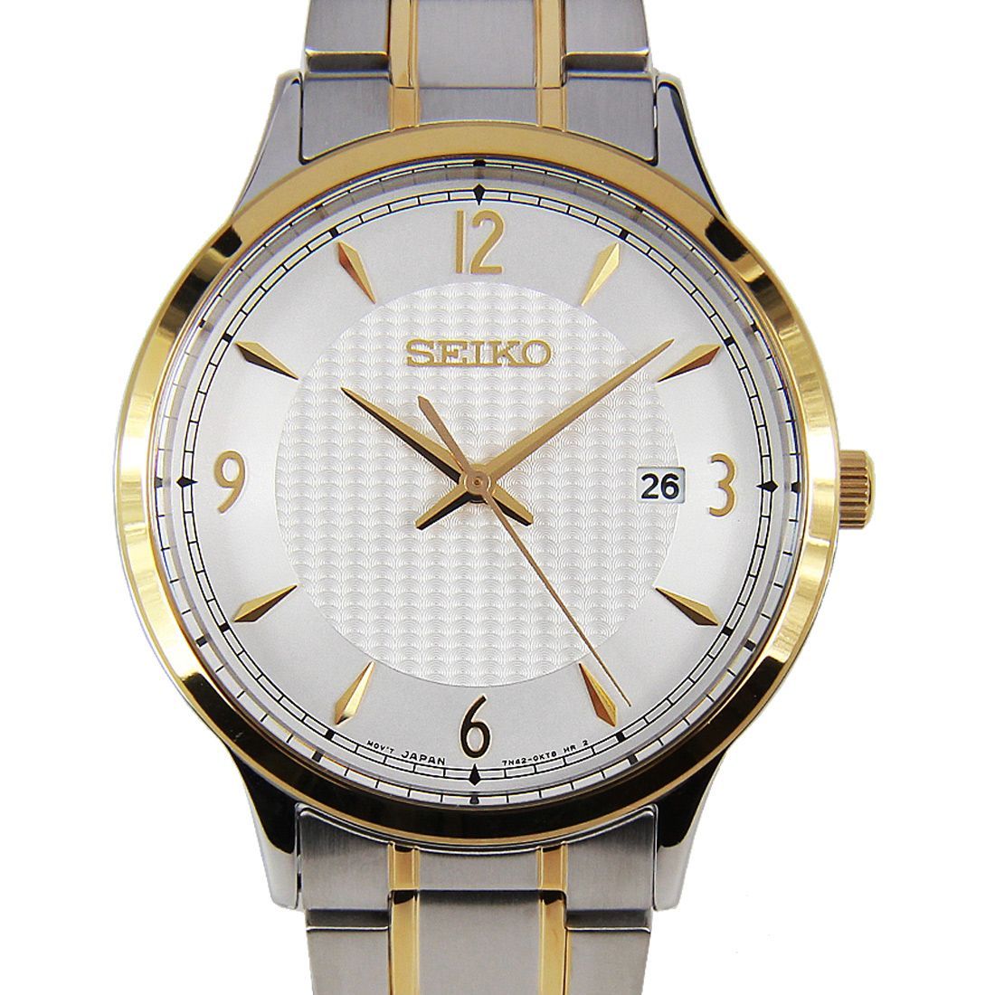 Seiko Classic Silver Dial Two-tone Men's Watch -SGEH82P1