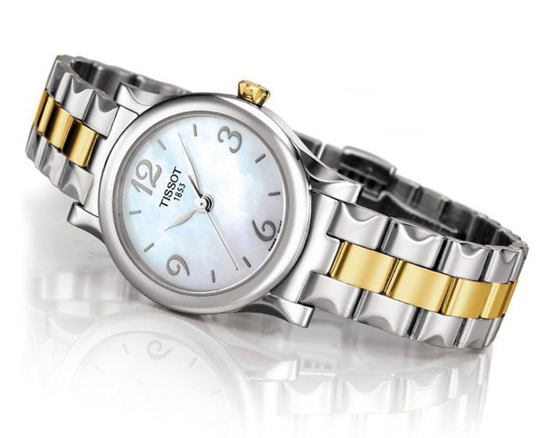 Tissot Stylis T Mother of Pearl Dial Ladies Watch T028.210.22.117.00