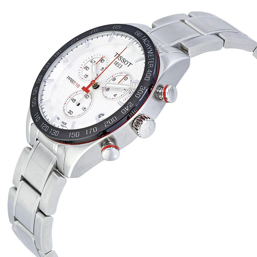 Tissot PRS 516 Chronograph Men's White Dial Watch