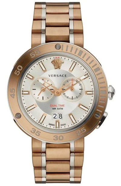 Versace V-Extreme Chronograph Quartz Silver Dial Men's Watch VCN050017