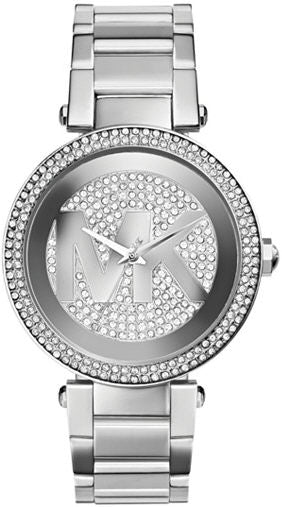 MICHAEL KORS Parker Quartz Silver Crystal Pave Dial Ladies Watch MK5925